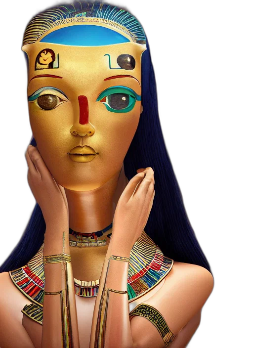 jewelry, mask, face, crown, 3d render, concept art, photorealistic, fantasy art transparent PNG cut-out