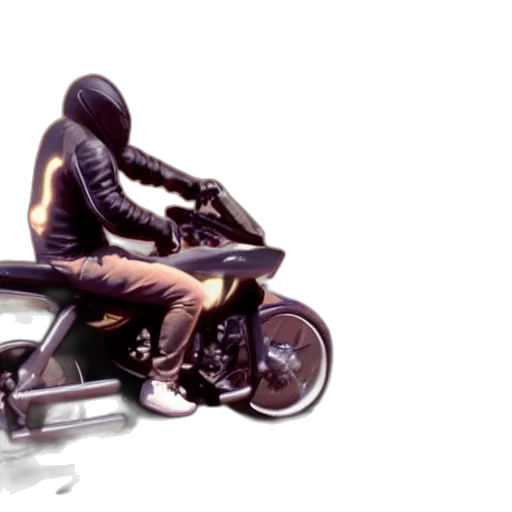 jacket, 3d render, concept art, photorealistic, cyberpunk, elon, musk, riding transparent PNG cut-out