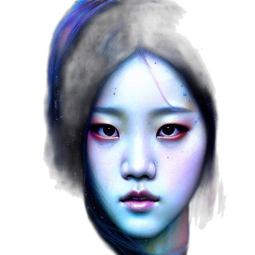 face, mask, photorealistic, watercolor transparent PNG cut-out