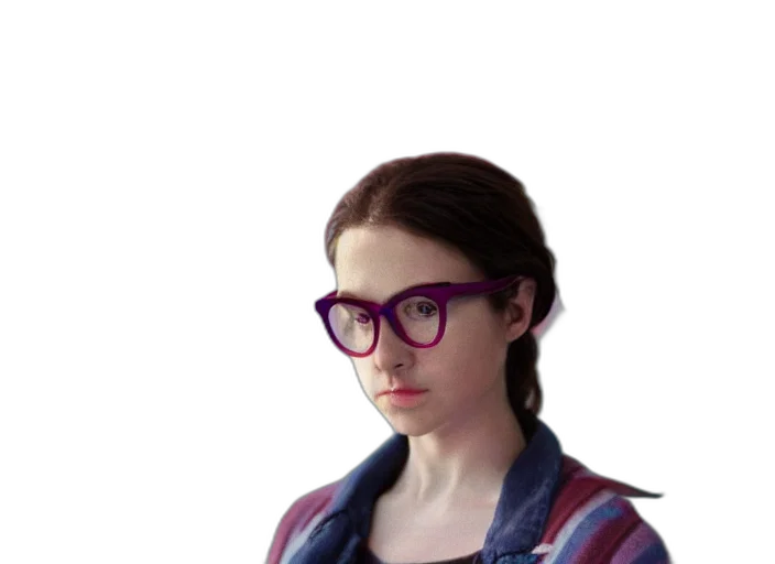 face, staff, jacket, hair, photorealistic, 3d render, cartoon, concept art transparent PNG cut-out