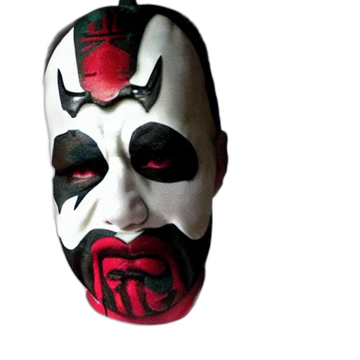 mask, face, photorealistic, juggalo transparent PNG cut-out