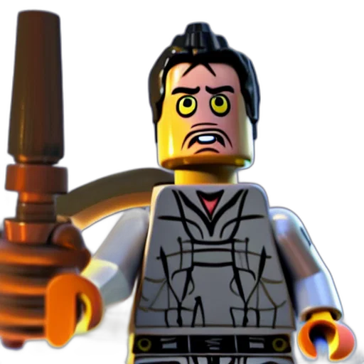 staff, robot, weapon, face, 3d render, concept art, comic book art, outer space transparent PNG cut-out