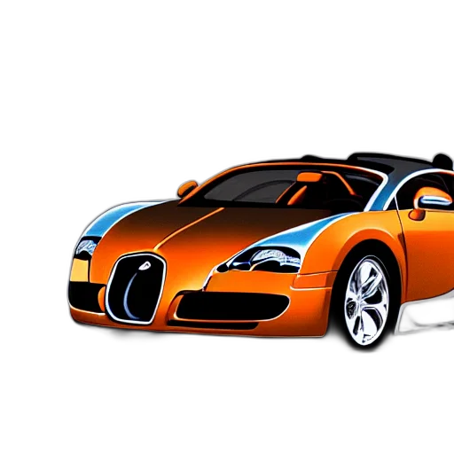 car, 3d render, concept art, photorealistic transparent PNG cut-out