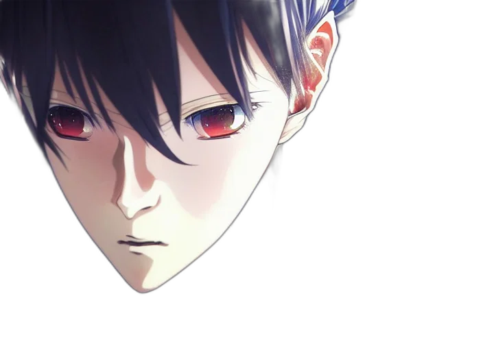 face, mask, creature, robot, anime, 3d render, photorealistic, concept art transparent PNG cut-out