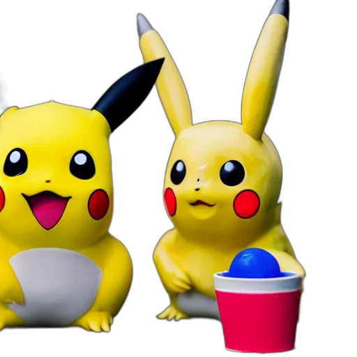 3d render, concept art, pixel art, photo, pikachu, perfect, faces, award transparent PNG cut-out