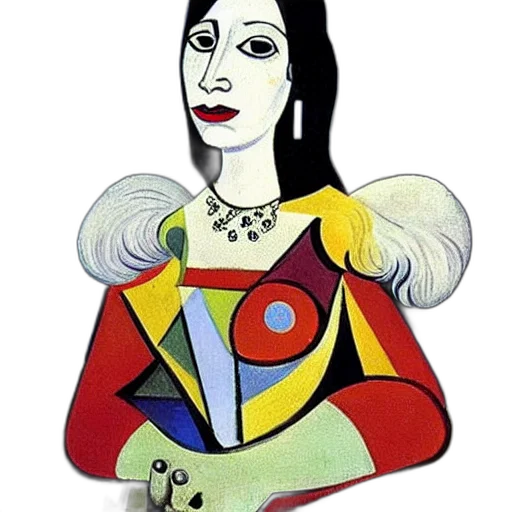 jewelry, face, crown, staff, cartoon, oil painting, concept art, fantasy art transparent PNG cut-out