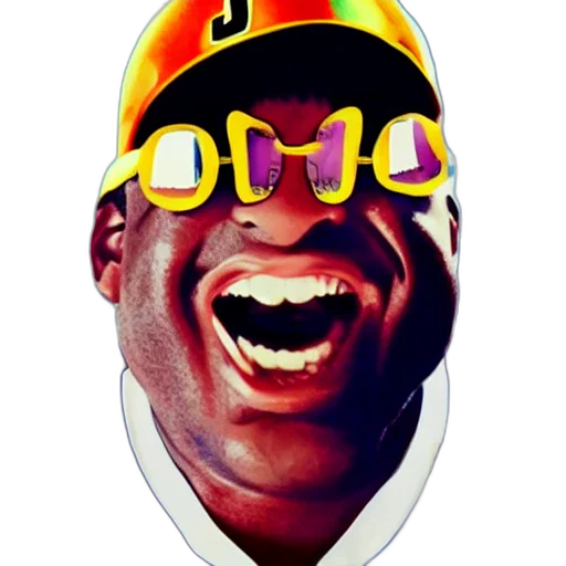 face, mask, hat, vaporwave transparent PNG cut-out