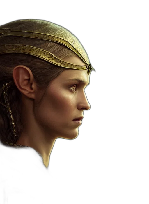 face, crown, jewelry, concept art transparent PNG cut-out