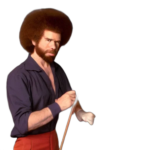 hair, staff, jacket, weapon transparent PNG cut-out