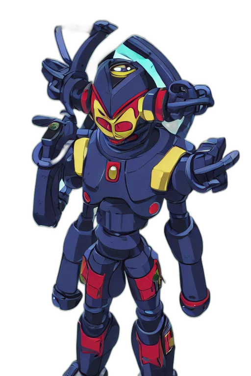 robot, weapon, concept art, pixel art transparent PNG cut-out