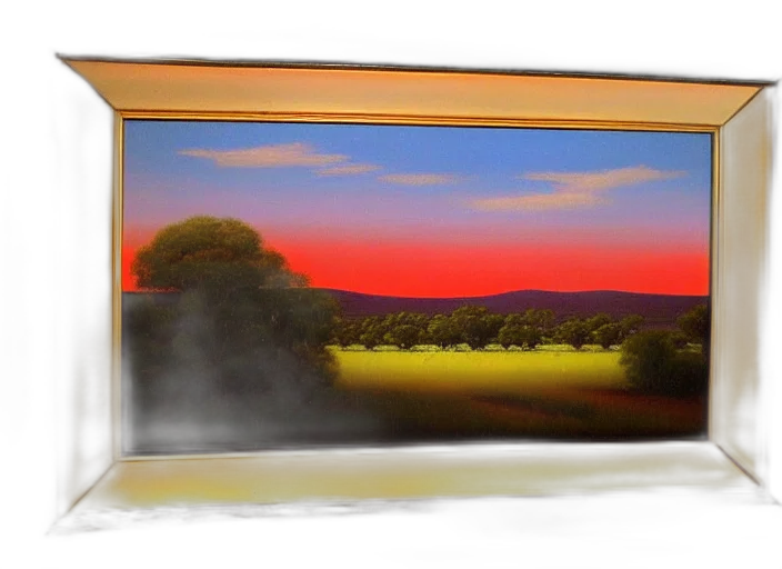 furniture, car, photorealistic, oil painting transparent PNG cut-out