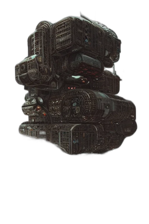 robot, weapon, car, creature, concept art, 3d render, pixel art, cyberpunk transparent PNG cut-out