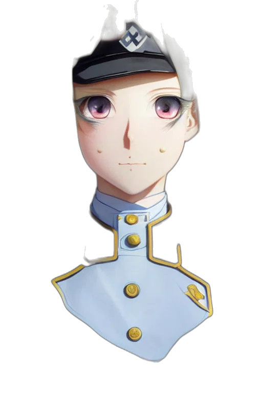 staff, crown, face, hat transparent PNG cut-out