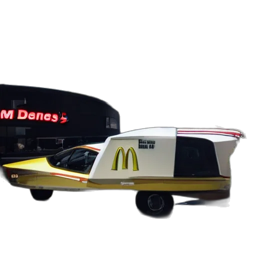 car, robot, food, weapon, 3d render, concept art, vaporwave, photorealistic transparent PNG cut-out