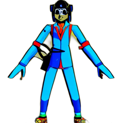 robot, staff, mask, jacket transparent PNG cut-out