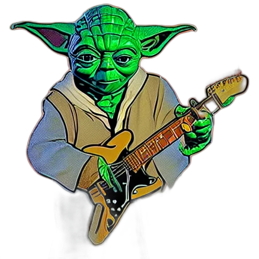 staff, weapon, concept art, pixel art, fantasy art, photorealistic, yoda, playin transparent PNG cut-out