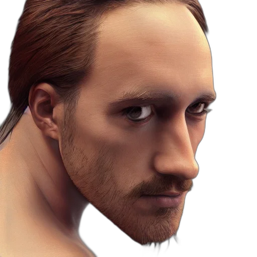 face, hair, mask, creature transparent PNG cut-out
