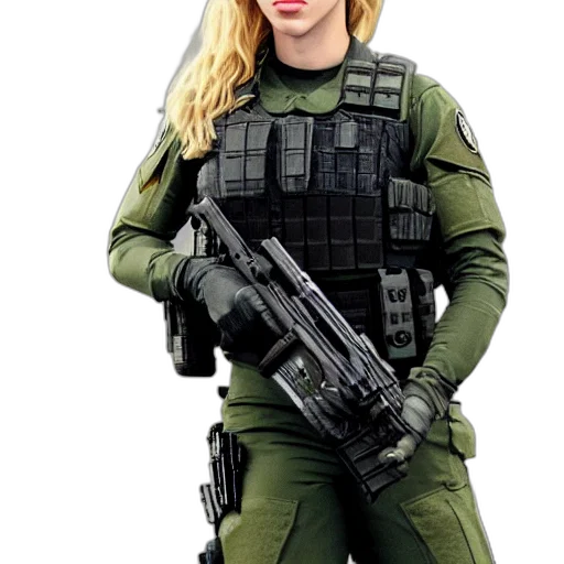 weapon, staff, jacket, face transparent PNG cut-out
