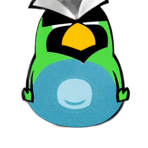 hat, robot, jacket, staff transparent PNG cut-out
