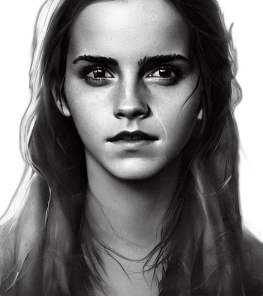 face, hair, photorealistic, concept art, comic book art, fantasy art, neon lights, emma transparent PNG cut-out