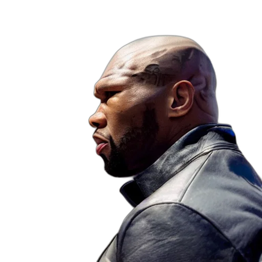 jacket, face, concept art, photorealistic transparent PNG cut-out