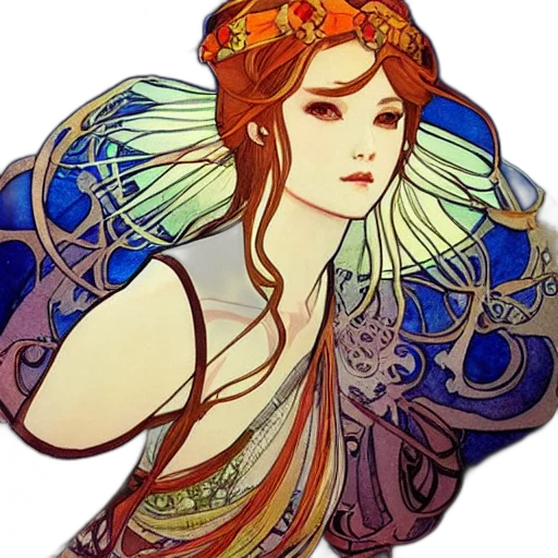 dress, jewelry, crown, fantasy art, concept art, pixel art, photorealistic, colorful transparent PNG cut-out