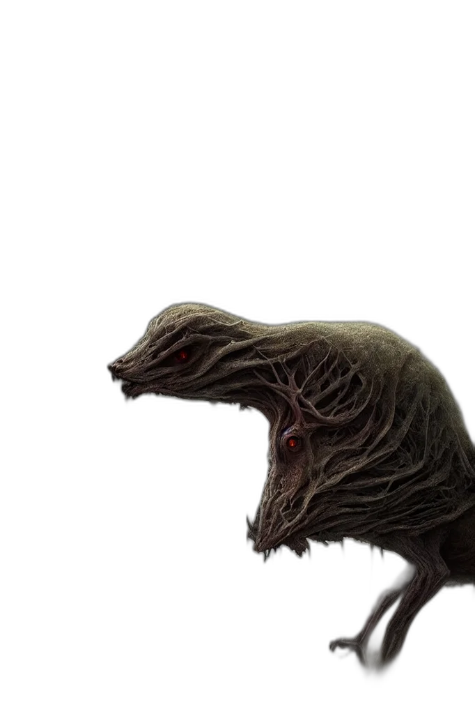 creature, animal, dragon, hair, concept art, 3d render, photorealistic, fantasy art transparent PNG cut-out