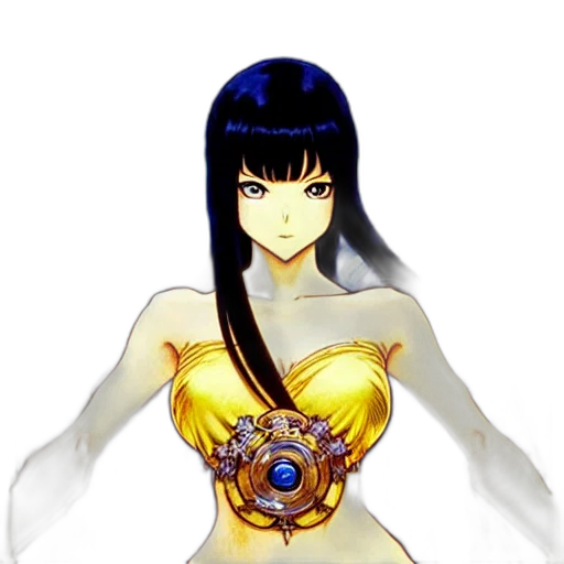 dress, jewelry, staff, crown transparent PNG cut-out