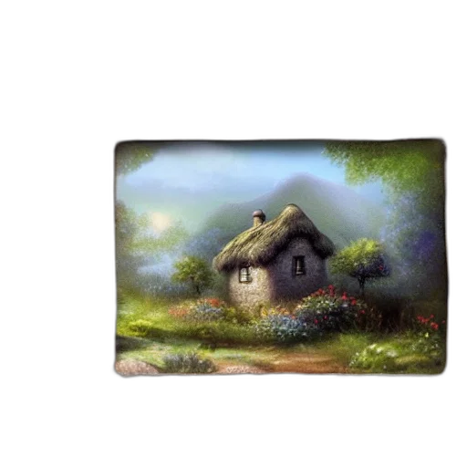 fantasy art, oil painting, concept art, photorealistic, fog, forest, beautiful, matte transparent PNG cut-out