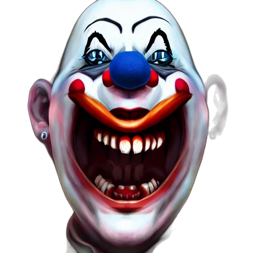 mask, face, creature, 3d render transparent PNG cut-out