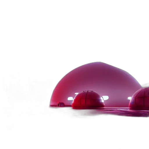 hat, crown, shoes, furniture, 3d render, inside, futuristic, dome transparent PNG cut-out