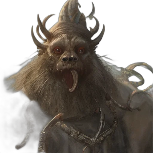 creature, face, dragon, staff transparent PNG cut-out
