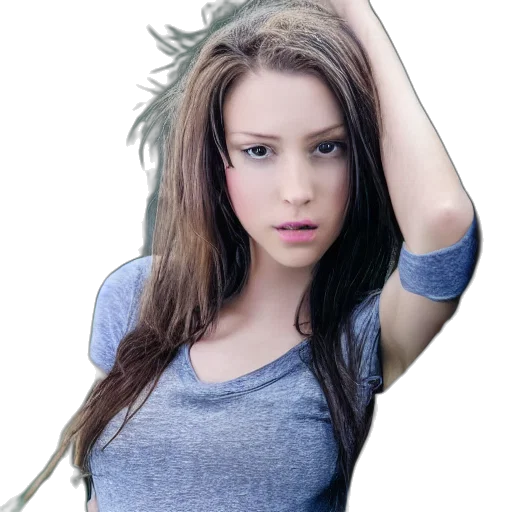 hair, face, dress, jewelry transparent PNG cut-out