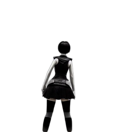 dress, robot, jacket, staff transparent PNG cut-out