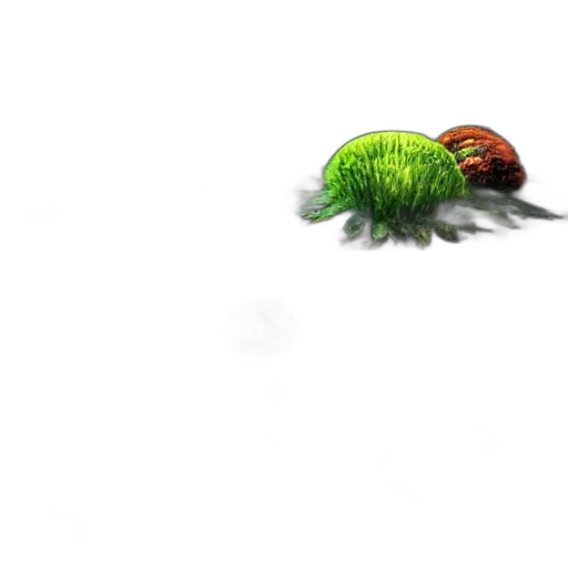 creature, animal, food, hair, concept art, pixel art, 3d render, photorealistic transparent PNG cut-out