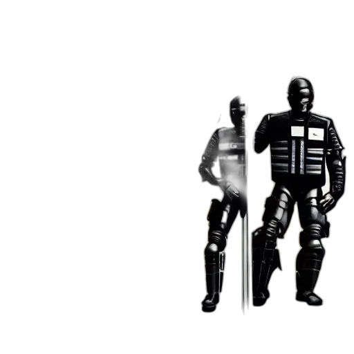 robot, weapon, sword, staff transparent PNG cut-out