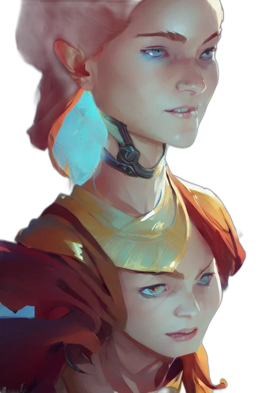 face, staff, robot, crown transparent PNG cut-out