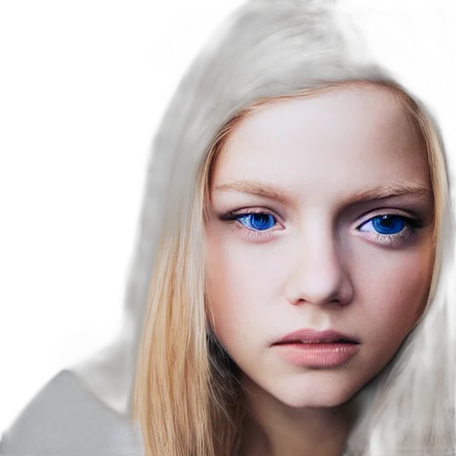 face, robot, hair, creature transparent PNG cut-out
