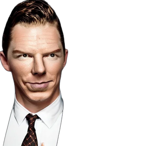 face, mask, photorealistic, concept art, comic book art, benedict, cucumberbutch transparent PNG cut-out