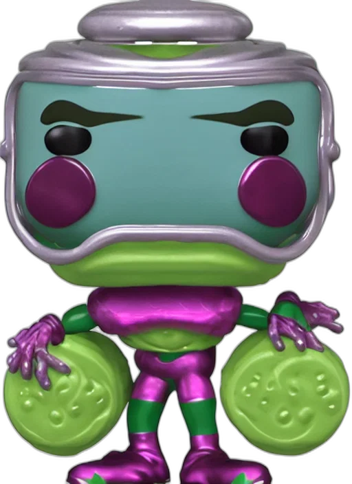 robot, creature, 3d render, concept art, funko, pop, figure, bubblebass transparent PNG cut-out