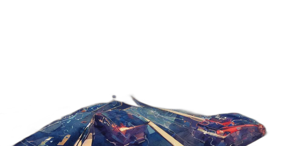 car, dress, jacket, weapon, concept art, vaporwave, anime, 3d render transparent PNG cut-out