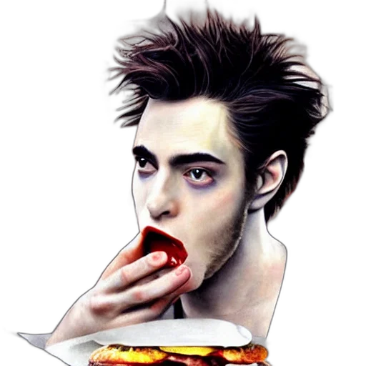food, face, concept art, photorealistic transparent PNG cut-out