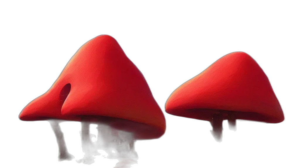 hat, umbrella, crown, 3d render transparent PNG cut-out