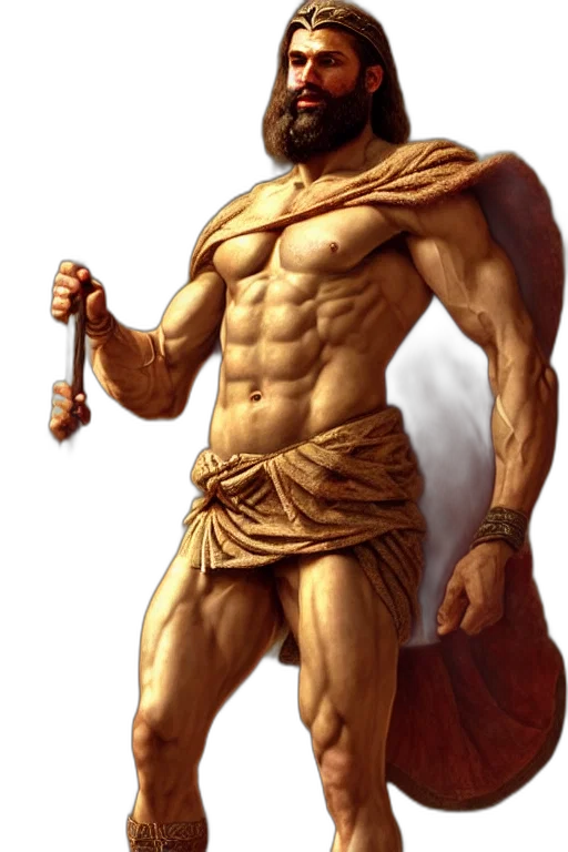 sword, fantasy art, concept art, photorealistic, comic book art, ancient, spartan, gigachad transparent PNG cut-out