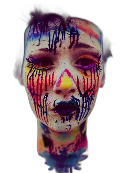 mask, face, bottle, photorealistic, 3d render, watercolor, concept art, detailed transparent PNG cut-out
