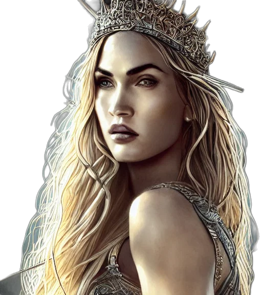 crown, jewelry, face, hat, fantasy art, photorealistic, concept art, comic book art transparent PNG cut-out