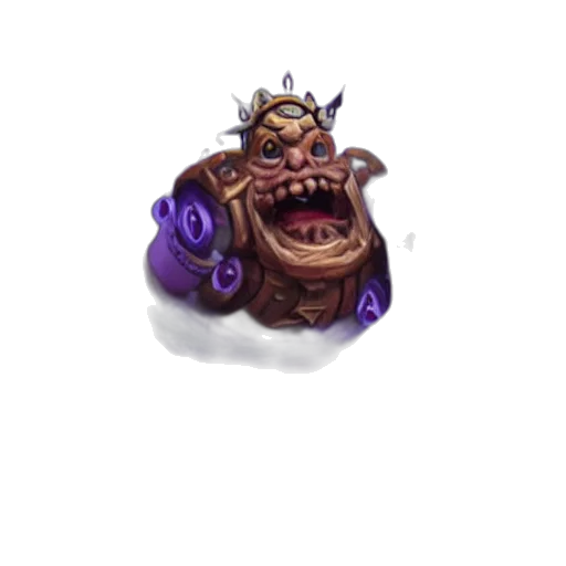 creature, staff, crown, face transparent PNG cut-out