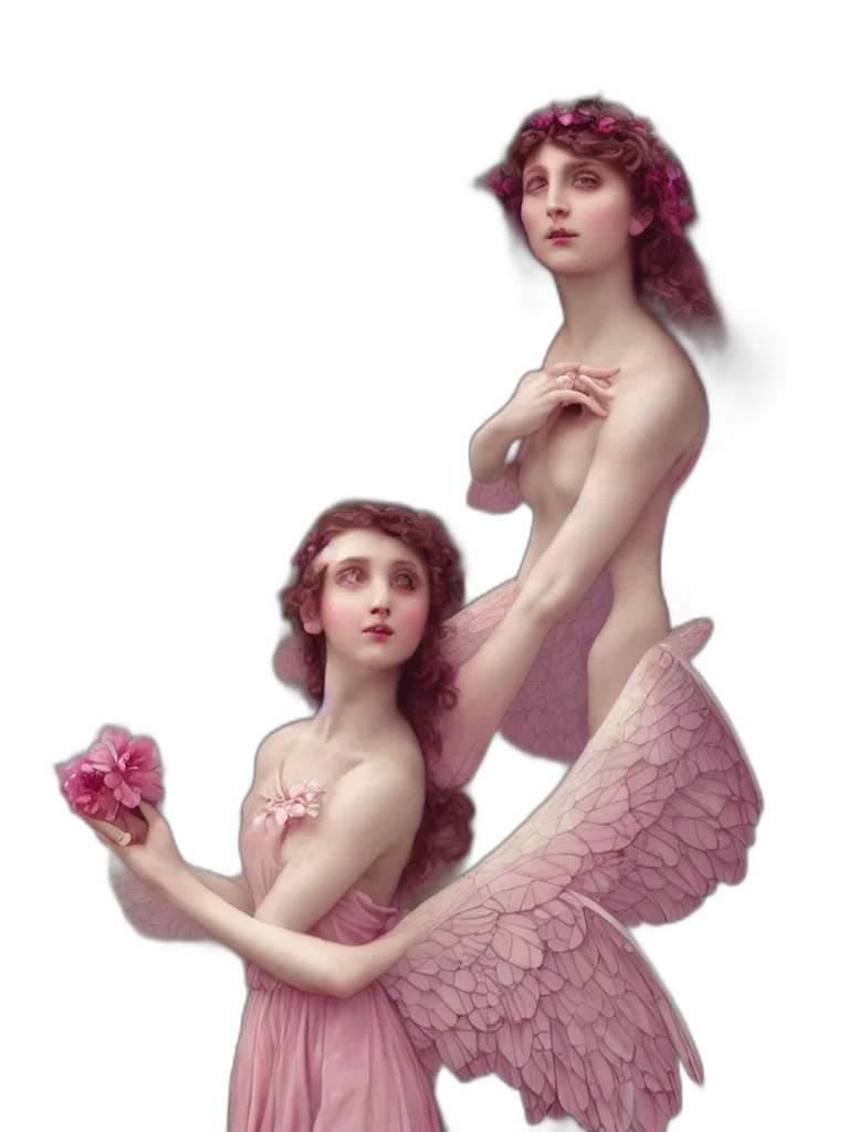 dress, concept art, fantasy art, photorealistic, 3d render, pastel, one, pink transparent PNG cut-out