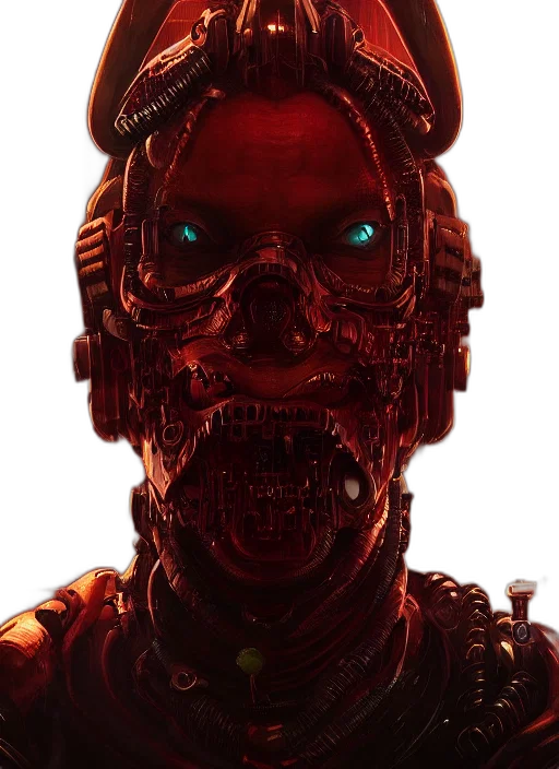 robot, face, mask, creature transparent PNG cut-out