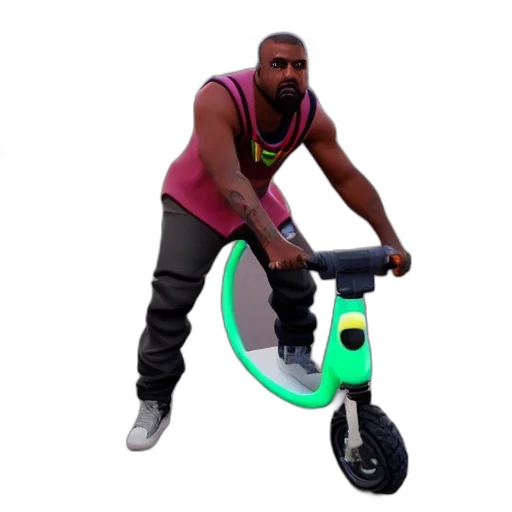 weapon, creature, car, concept art, 3d render, vaporwave, photorealistic, kanye transparent PNG cut-out